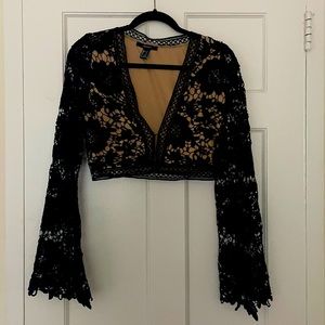 Lace crop top